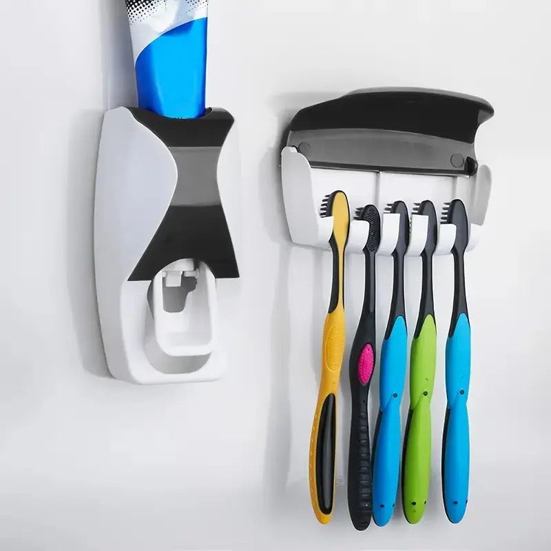 Wall-mounted Toothpaste Brush Holder Bathroom Organization and Storage Toothbrush Holder