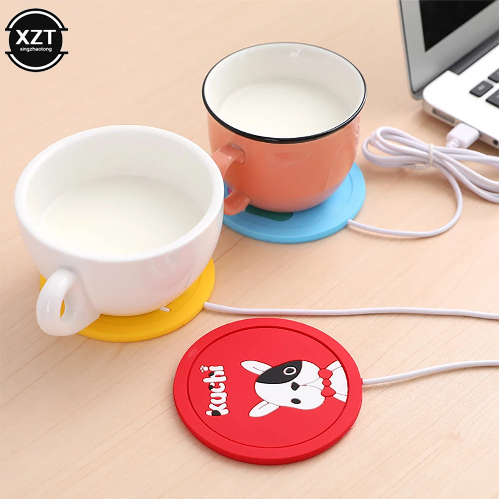 USB Mug Warmer with Wood Grain Design