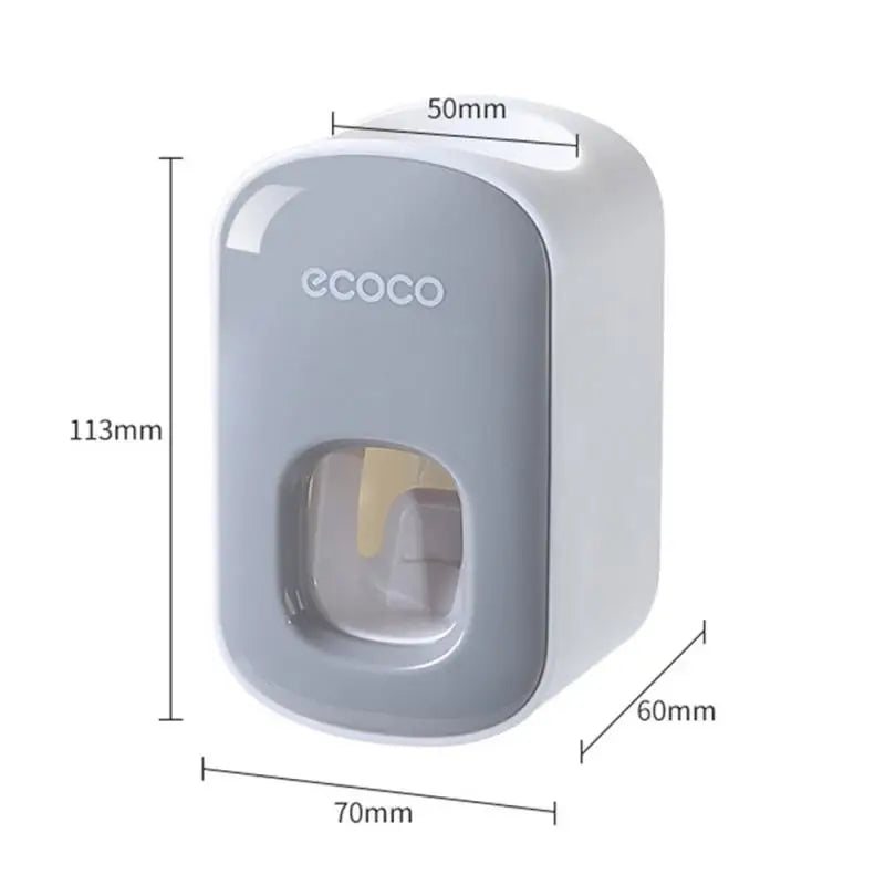 Wall-Mount Toothpaste & Brush Dispenser