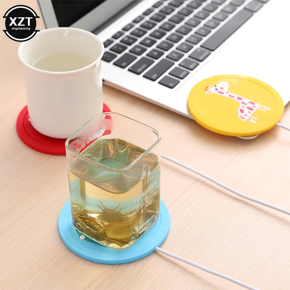 USB Mug Warmer with Wood Grain Design