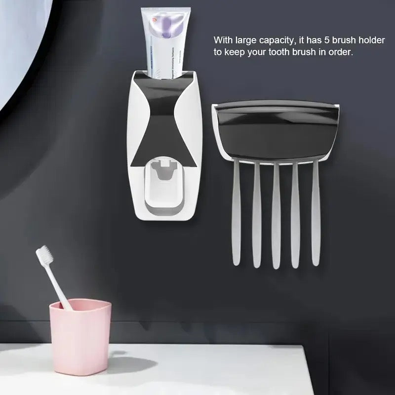 Wall-mounted Toothpaste Brush Holder Bathroom Organization and Storage Toothbrush Holder