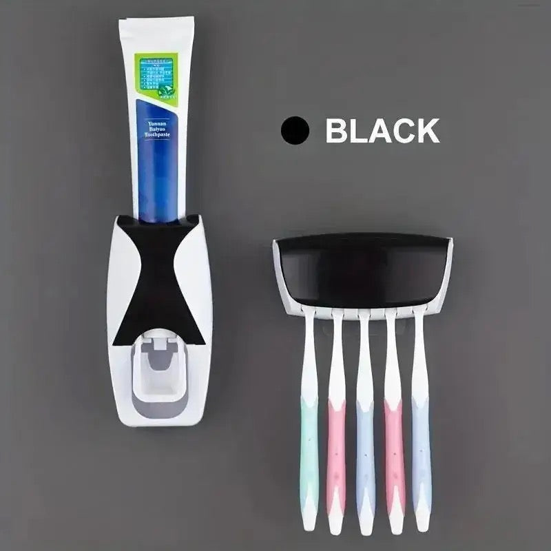 Wall-mounted Toothpaste Brush Holder Bathroom Organization and Storage Toothbrush Holder