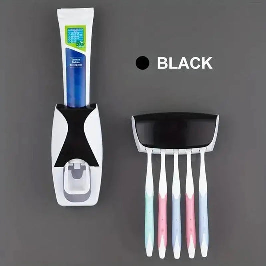 Wall-mounted Toothpaste Brush Holder Bathroom Organization and Storage Toothbrush Holder