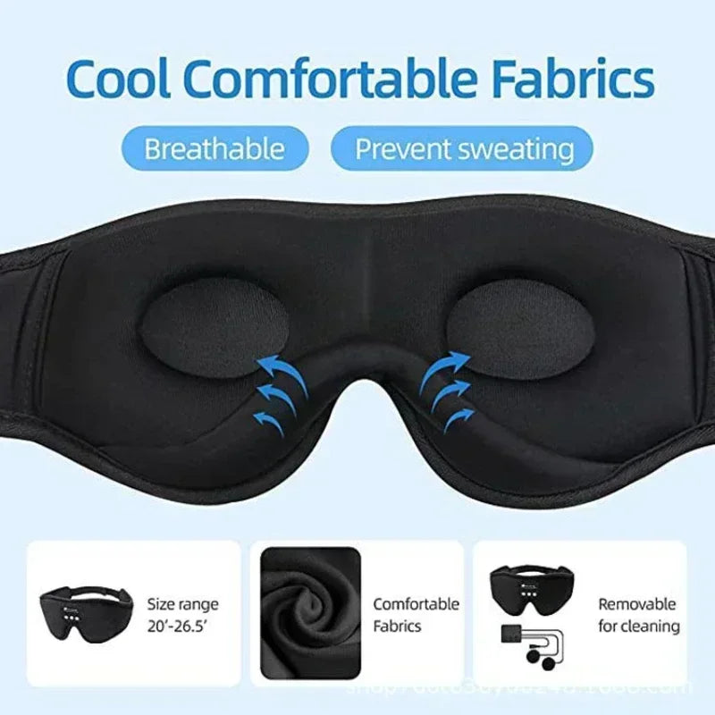 3D Eye Mask with Bluetooth Headphones