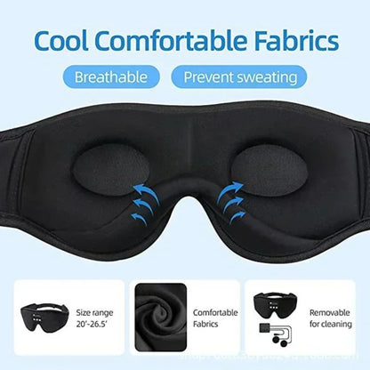 3D Eye Mask with Bluetooth Headphones