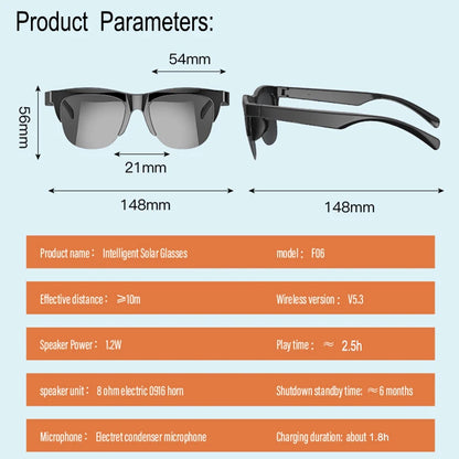 Bluetooth Audio Glasses with Mic