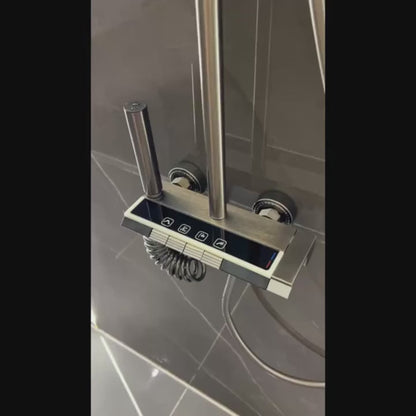 Bathroom Shower Full Set- Bathtub Shower System, Rain Pressurized Digital LED